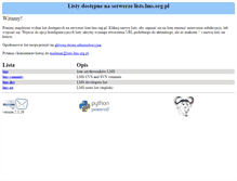 Tablet Screenshot of lists.lms.org.pl